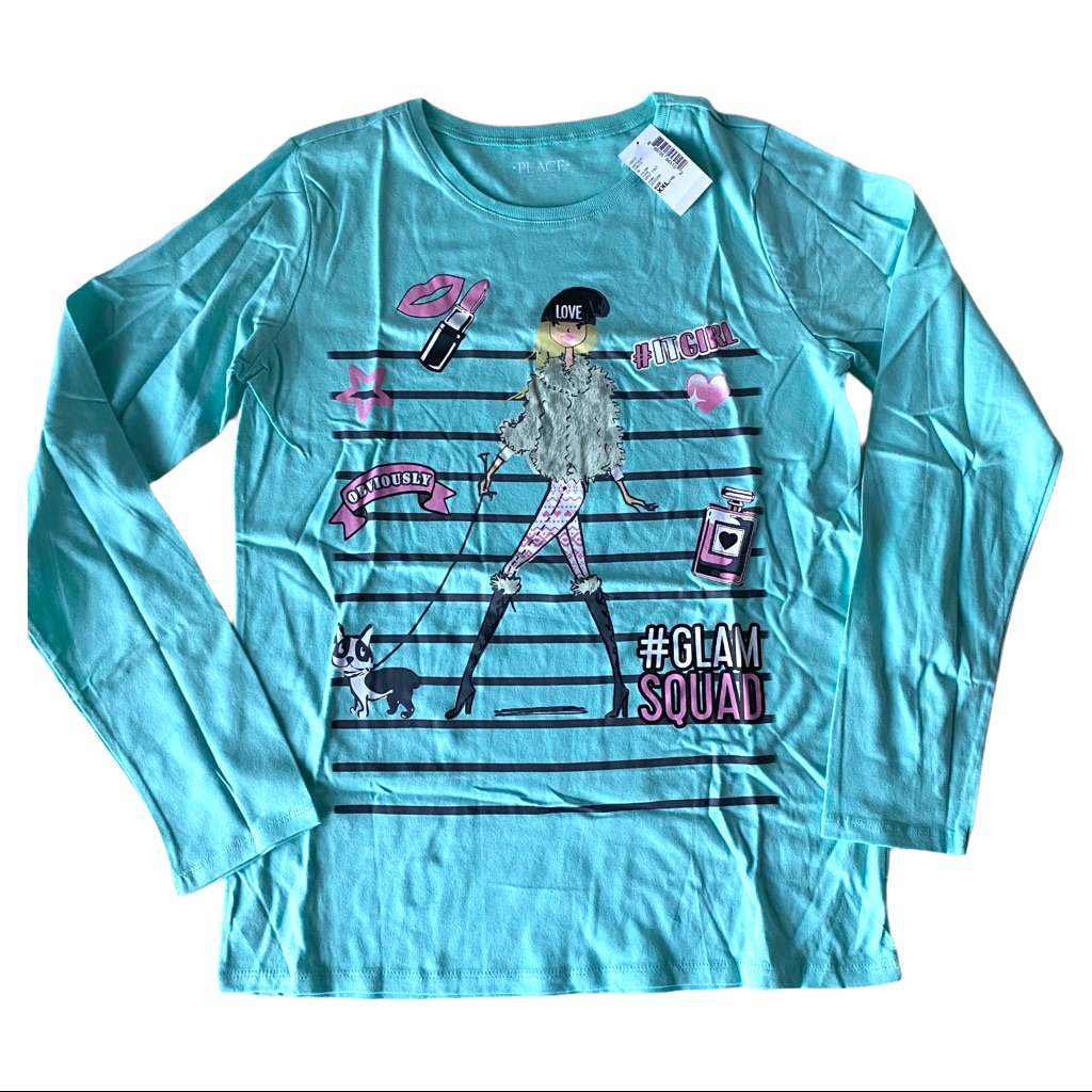 Children’s Place #Glamsquad Long Sleeved Tee, Size Xxl